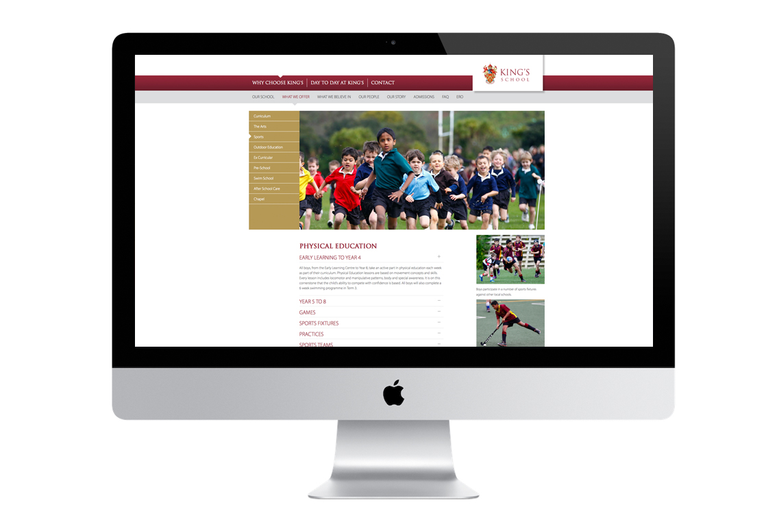 Kings School Website